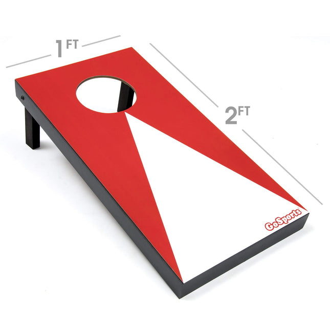 Jeu de Cornhole portable GoSports de 60 x 30 cm avec 6 sacs de haricots - Idéal pour jouer à l'intérieur et à l'extérieur - Design classique