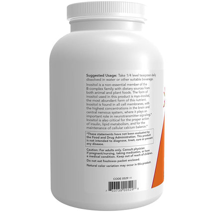 NOW Inositol Powder,1-Pound
