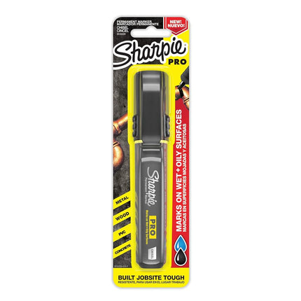 Sharpie Pro Permanent Marker, Medium, Chisel Tip, Black Marker (2018329)