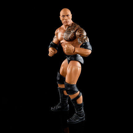 Mattel WWE The Rock Top Picks Elite Collection Figura de acción, articulación y detalles realistas, accesorios intercambiables, 15 cm