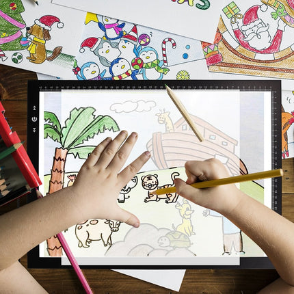 HSK A3 LED Artist tracing Light Box Copy Table, Adjustable High Brightness Light Pad for Tatto Drawing, Sketching, Animation,Diamond Painting Accessories