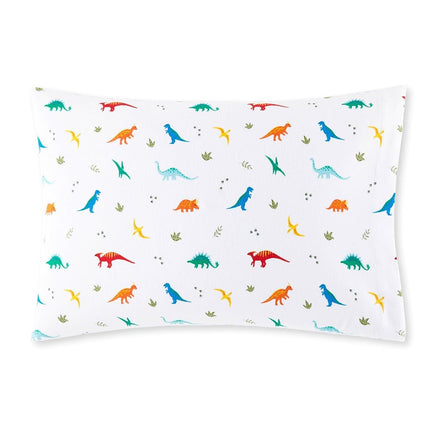 Wildkin Kids 100% Cotton Flannel Pillowcase – Soft, Breathable & Standard Size - Jurassic Dinosaurs