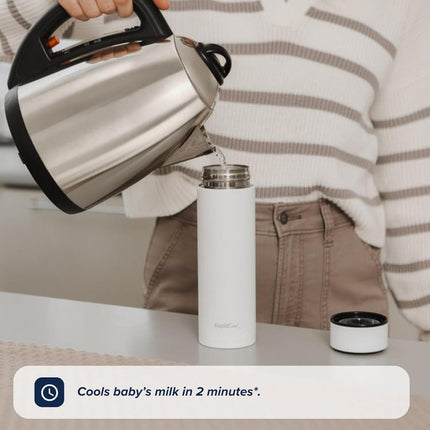 Nuby RapidCool Portable Formula Maker and Bottle Cooler with Digital Lid