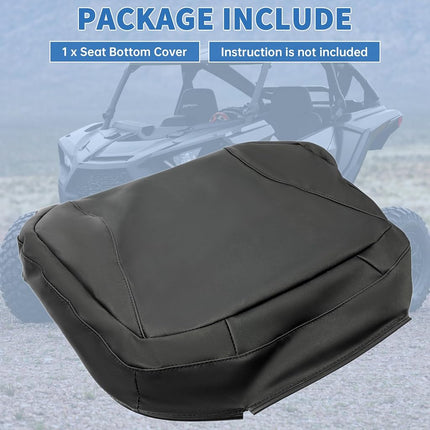 Housse de siège inférieure en cuir ECOTRIC compatible avec Can Am Maverick Commander 2011-2018