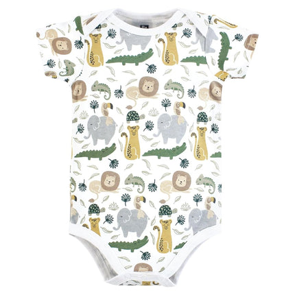Hudson Baby Unisex Baby Cotton Bodysuits, Jungle, 18-24 Months