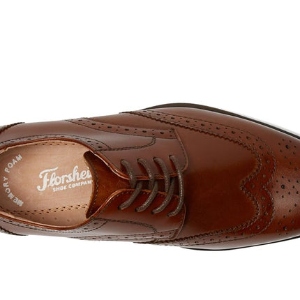Florsheim Reveal Wing Jr, Boys’ Oxfords, Brown (Cognac), 11.5 Child UK (31 EU)