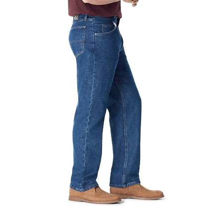 Wrangler Authentics Men's Authentics Big & Tall Classic Relaxed Fit Jean, Dark Stonewash, 32W / 30L