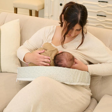 My Brest Friend Basic Nursing Pillow Ergonomic Design Essential Breastfeeding Pillow Support for Mom & Baby, Adjustable Strap & Slipcover, Flowery Meadow