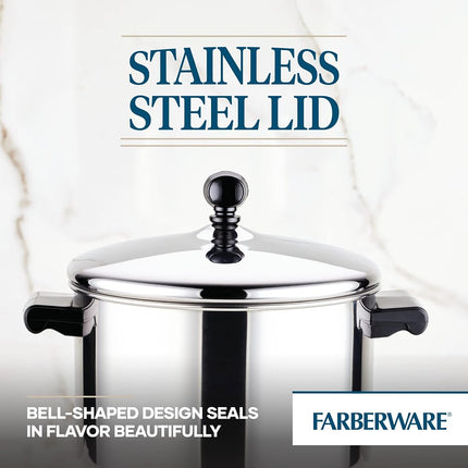 Farberware Classic Stainless Steel 4-Quart Covered Saucepot