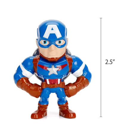 Marvel Avengers 2.5" 4-Pack Die-Cast Collectible Figures, Toys for Kids and Adults