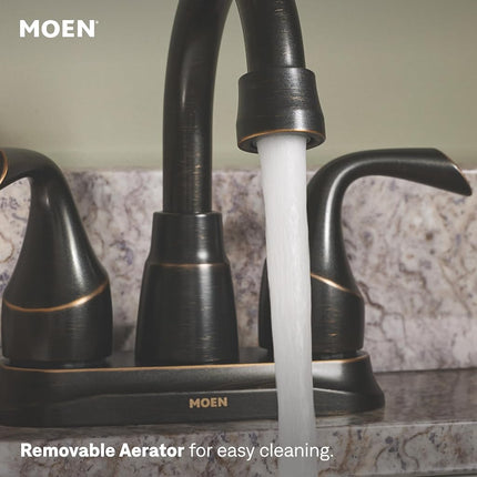 Moen 84115BRB Idora 4 in. Centerset 2-Handle Bathroom Faucet in Mediterranean Bronze