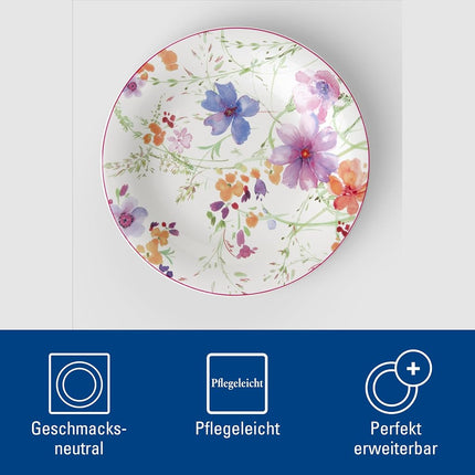 Villeroy & Boch Mariefleur Basic Salad Plate, 8.25 in, White/Multicolored