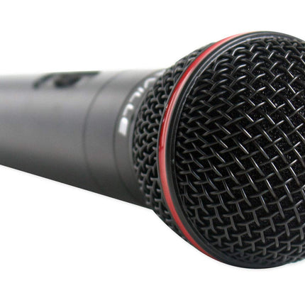 Rockville RMIC-SR Dynamic Handheld Microphone, 600 Ohms +/-30%, 72dB Sensitivity, M-56 Cartridge, Metal Body, OFC Copper Cables & Case, for DJ, Vocal, Karaoke