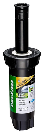 Rain Bird 1803DSHPRS Pressure Regulating (PRS) Professional Dual Spray Pop-Up Sprinkler, 180° Half Circle Pattern, 8' - 15' Spray Distance, 3" Pop-up Height