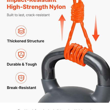 VEVOR 0.095 in 1280 ft String Trimmer Line, Orange Heavy Duty Weed Eater String, Premium Nylon Universal Replacement Trimmer Line Spool with Twisted Design, Suitable for Professional & Homeowner Use
