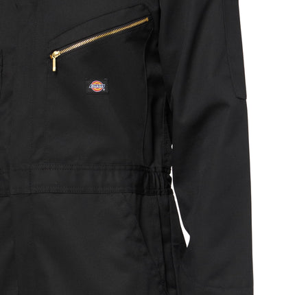 Dickies Men's Deluxe Blended Long Sleeve Coveralls, Black, 1X Short