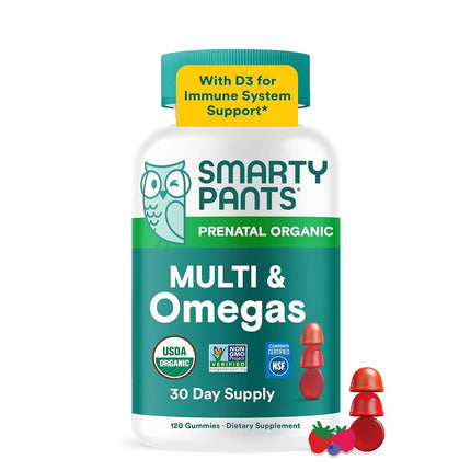 SMARTYPANTS Organic Complete Prenatal Gummies, 120