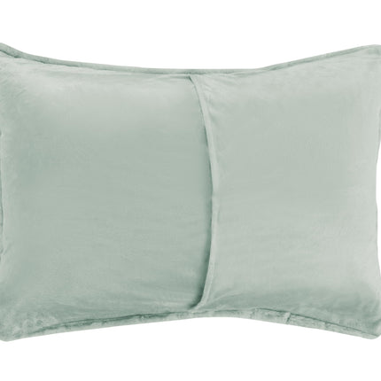 Elegant Comfort Lujoso y Esponjoso Juego de Edredón de Piel Sintética de 3 Piezas - Calidez para Todas las Estaciones, Alternativa de Plumón - Juego de Cama de 3 Piezas Ultra Suave y Afelpado de Micro Visón con Fundas a Juego, King, Salvia