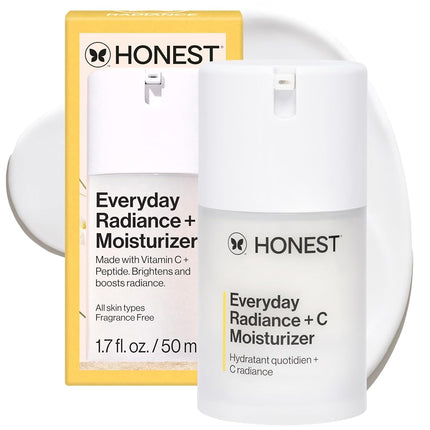 honest beauty everyday radiance moisturizer with a blend of cherry fig licorice extracts paraben free dermatologist tested cruelty free 1 7 fl oz