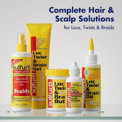Sulfur8 Loc Twist and Braid Oil, 4 Ounce