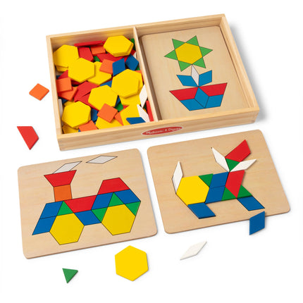 Melissa & Doug Pattern Blocks and Boards - Classic