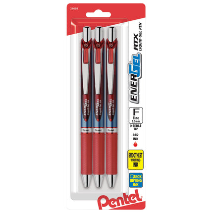 Pentel� EnerGel� RTX Retractable Liquid Gel Pens, 