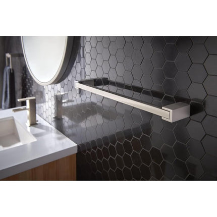 Moen BP3718BN KYVOS BARRE PORTE-SERVIETTE 18 PO BN, Nickel brossé, 18 pouces