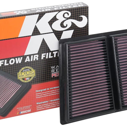 K&N Engine Air Filter: High Performance, Premium, Washable, Replacement Filter: Compatible with 2017-2019 ALFA ROMEO (Giulia, Stelvio), 33-5085