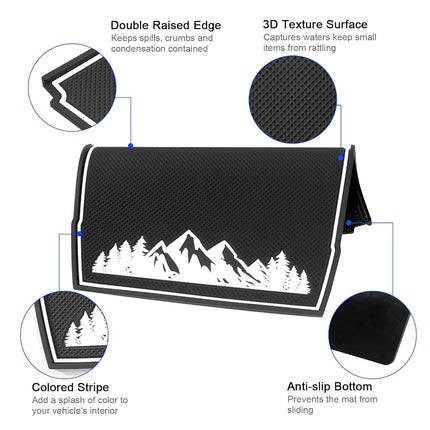 MOCHENT Dashboard Mats for Subaru Crosstrek Accessories 2023 2022 2021 2020 2019 2018 Subaru Forester 2019-2023 and Subaru Impreza 2018-2023 (White，Grow in Dark)