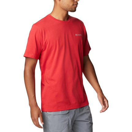 Columbia Men's Thistletown Hills Short Sleeve Hiking Shirt, Mountain Red, XXL