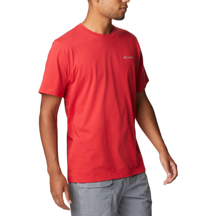 Columbia Men's Thistletown Hills Short Sleeve Hiking Shirt, Mountain Red, XXL