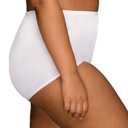 Vanity Fair Women's Illumination Hi Cut Panty 13108 Briefs, Star White, XX-Large / 9