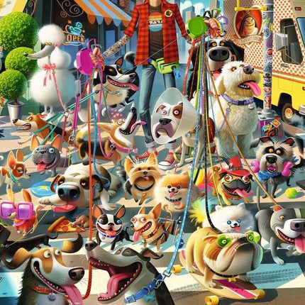 Ravensburger The Dog Walker 1000 Piece Jigsaw Puzzles for Adults and Kids Age 12 Years Up - Animals