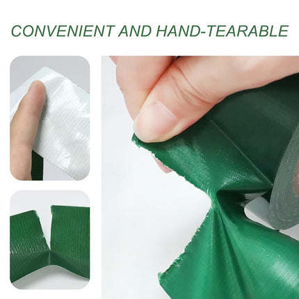 WELSTIK Professional Grade Dark Green Duct Tape, Waterproof Duct Cloth Fabric,Duct Tape for Photographers,Repairs, DIY, Crafts, Indoor Outdoor Use (2 Inch X 45 Yards, Green)