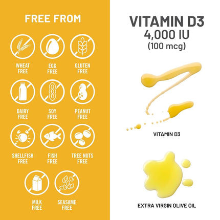 NatureWise Vitamin D3 4,000 IU for Healthy Muscle Function, Bone Health, and Immune Support | Non-GMO and Gluten-Free in Cold-Pressed Organic Olive Oil Capsule [1-Year Supply - 360 Count]