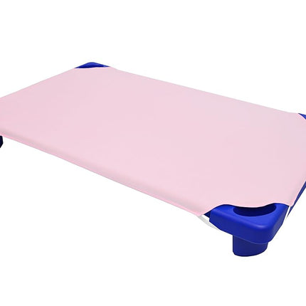 Drap de lit de camp standard pour garderie en percale 100 % coton naturel American Baby Company, rose, 23 x 51, doux et respirant, pour filles