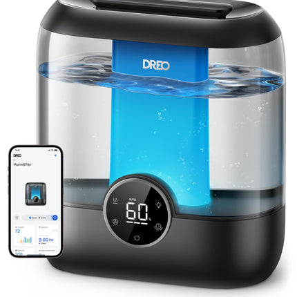 Dreo Smart Humidifiers for Bedroom, 6L Top Fill Su