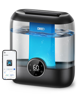 Dreo Smart Humidifiers for Bedroom, 6L Top Fill Su