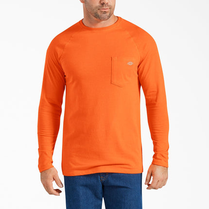 Dickies Men's Short Sleeve Performance Cooling Tee, Bright Orange, 4X-Large Big Tall