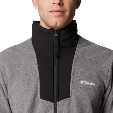 Columbia Men's Sequoia Grove Full Zip Fleece, City Grey Heather/Black, XS