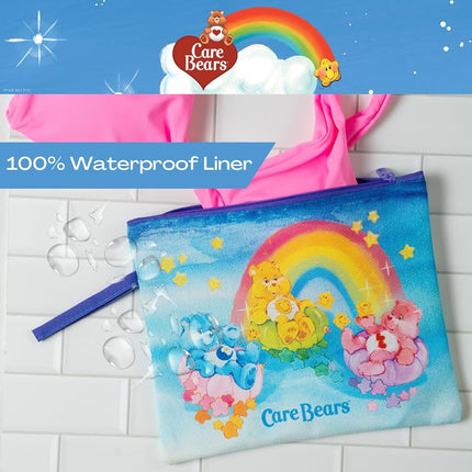 Franco Collectibles Care Bears Classic Beach/Pool Waterproof Swimsuit, Makeup, Toiletries Pouch, (Officially Licensed Product)