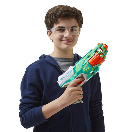 Lanzador de Dardos Verde Dinámico NERF Elite Disruptor, Tambor Giratorio, Disparo Rápido, Juguetes al Aire Libre, para Niños, Edades 8+ (Exclusivo de Amazon)