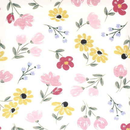 Housse de matelas à langer Hudson Baby Unisexe, motif floral peint, taille unique