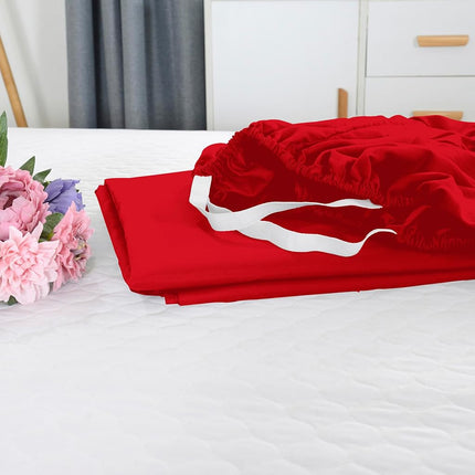 Premium Hotel Quality Extra Deep Pocket 18" - 21"inch Single Fitted Sheet for High Mattress, Luxury & Softest 1500 Thread Count Egyptian Quality Smart Pocket, Wrinkle Resistant & Hypoallergenic