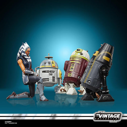 Star Wars The Vintage Collection L'Évasion de l'Ordre 66, The Clone Wars, Pack de 4 Figurines de Collection Ahsoka Tano & Droïdes de 9,5 cm (Exclusivité Amazon)