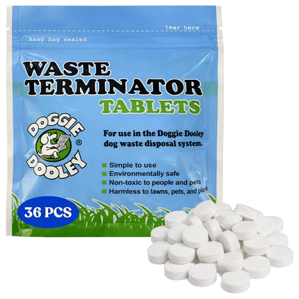 Doggie Dooley 36 Waste Tablets, White