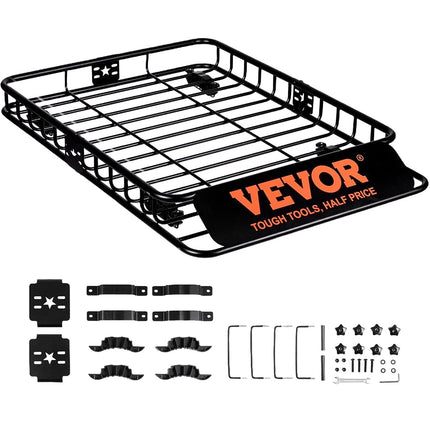 VEVOR Roof Rack Cargo Basket, 46“x36 x4.5” /117x91