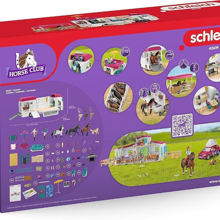 Schleich Horse Club – Horse Transporter Playset, Realistic Equestrian Vehicle Toy for Kids Ages 3+
