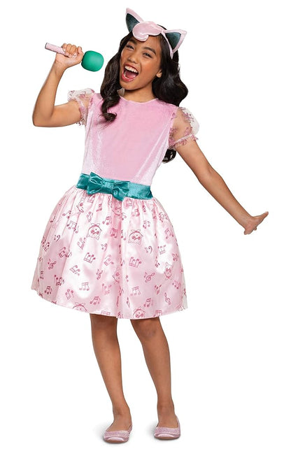Pokemon Jigglypuff Costume Dress for Girls, Children's Character Outfit, Kids Size Small (4-6x) Pink