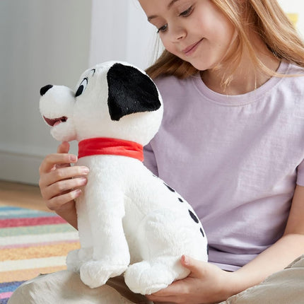 Disney Store Official Lucky Medium Soft Toy for Kids, Cuddly Character with Fuzzy Texture and Embroidered Details, Horseshoe Spot Pattern, Plushy Suitable for All Ages.